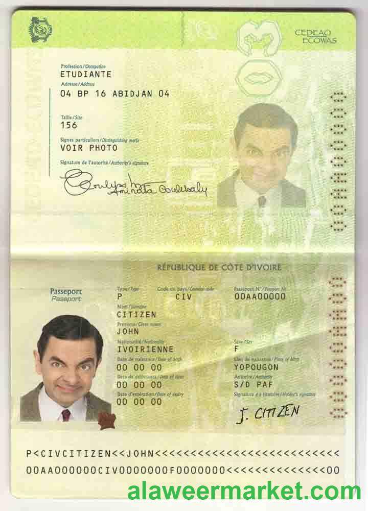 Cote D’Ivoire passport